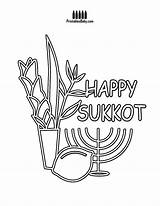 Sukkot Sukkah Bunnies Shalom Coloringgames Getcolorings sketch template