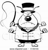 Flea Chubby Circus Mad Master Clipart Cartoon Outlined Coloring Vector Cory Thoman Regarding Notes sketch template