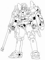 Gundam Tallgeese Lineart 00ms sketch template