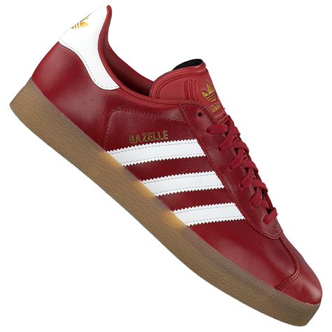 adidas retro gazelle womens mystic red leather sneaker casual shoes red maroon ebay
