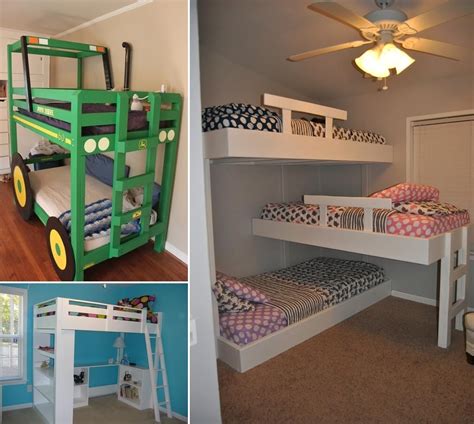 cool diy bunk bed designs  kids