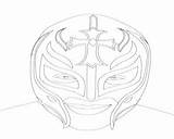 Coloring Pages Mask Rey Mysterio Wwe Getcolorings Printable Getdrawings sketch template