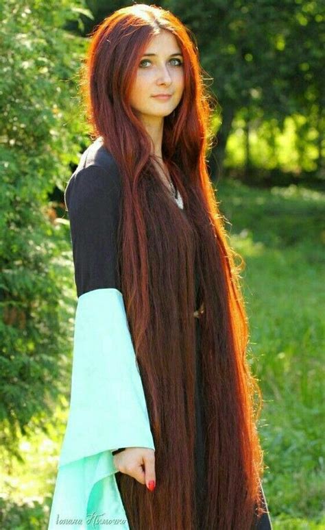cheveux très long roux long hair styles long red hair extremely