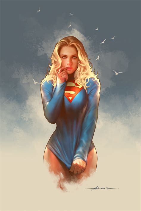 Wallpaper Supergirl Comic Art Women Digital Art Fan