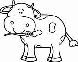 Cow Yahoo sketch template