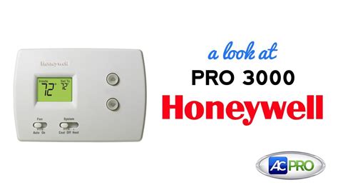ac pro product spotlight pro  thermostat  honeywell youtube