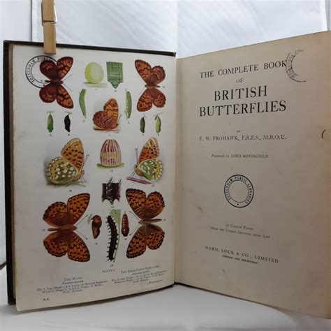 the complete book of british butterflies by frohawk f w foreword by