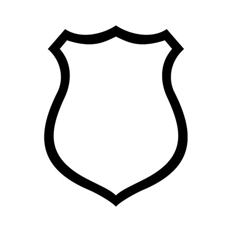 police badge outline clipart