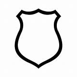 Badge Clipart Police Clipground Outline sketch template
