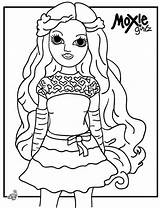 Coloring Moxie Pages Girls sketch template