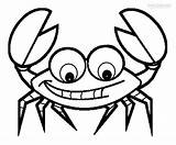 Crab Coloring Pages Kids Crabs Cartoon Drawing Colouring Hermit Printable Cool2bkids Template Print Paintingvalley sketch template
