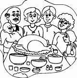 Coloring Thanksgiving Pages Family Big Dinner Feast Printable Getcolorings Sheets Turkey Anycoloring Color Print sketch template