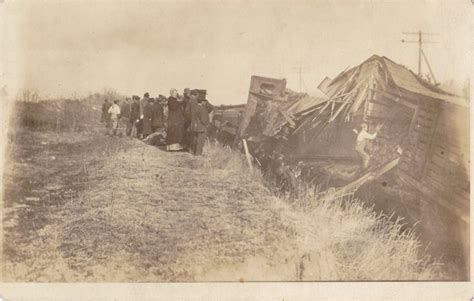 train wreck  antique photograph real photo postcard accident