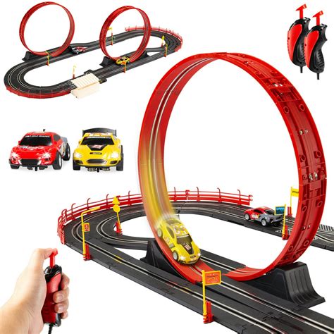 choice products electric slot car race track set kids toy   cars  controllers