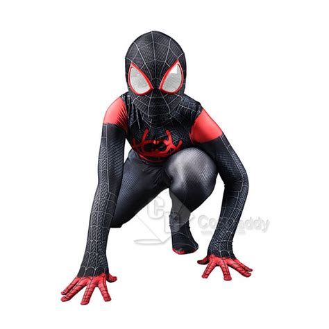 Spider Man Into The Spider Verse Miles Morales Cosplay Jumpsuit