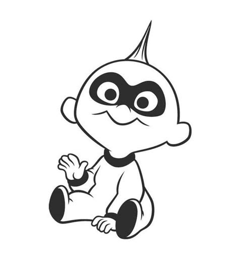 Jack Jack From The Incredibles Coloring Page Download