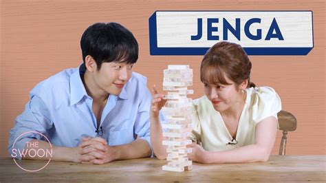 Han Ji Min And Jung Hae In Play Jenga [eng Sub] Youtube