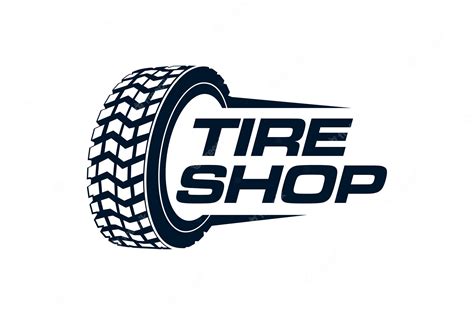 premium vector tire shop logo design automotive wheel tire truck mud  road silhouette