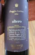 Image result for Poggio Antico Altero Vino da Tavola. Size: 120 x 185. Source: www.cellartracker.com