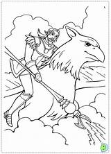 Pegasus Coloring Barbie Magic Dinokids Close Print sketch template