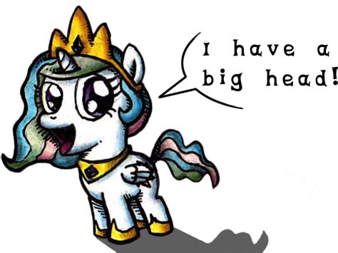 safe artistdarkone princess celestia pony big head