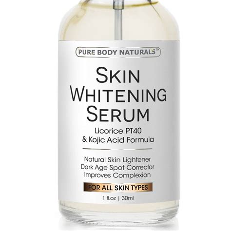 Pure Body Naturals Skin Whitening Serum Natural Skin Whitening Cream