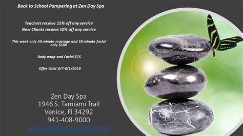 spa packages zen day spa