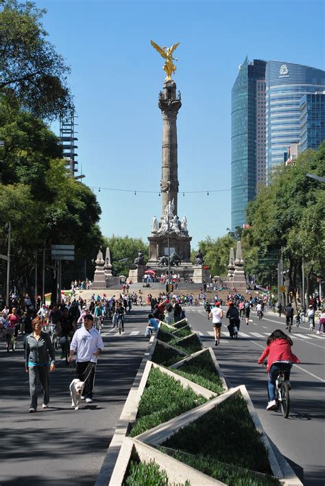 Mexico City Behold The Sight Of The Angel De La
