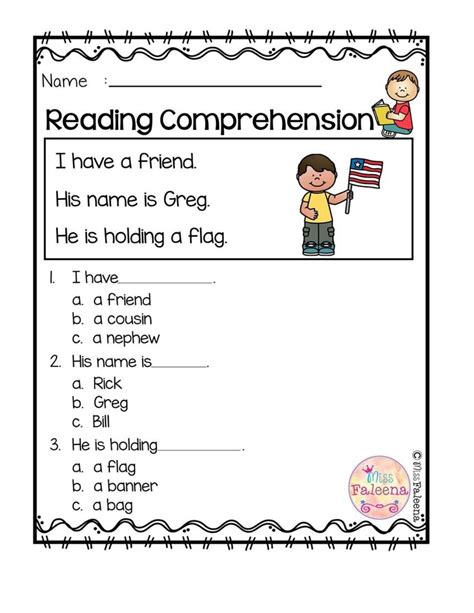 printable  grade reading comprehension worksheets