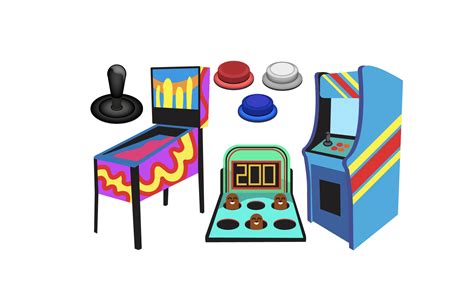 arcade clipart arcade game icons pinball etsy
