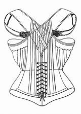 Corset Coloring Drawing Getdrawings Edupics Pages sketch template