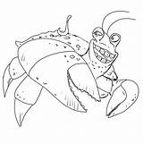 Moana Crab Tamatoa Coll sketch template