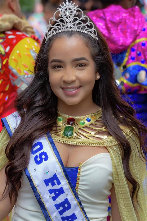 dominican day nyc 2018 teen beauty queen photograph by robert ullmann