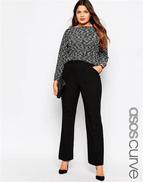 asos curve ultimate flare pant  asos latest fashion clothes trendy work outfit trendy