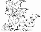 Spyro Coloring Dragon Pages Cartoon Getcolorings Color Printable Comic Print Library Clipart Popular Colorings sketch template