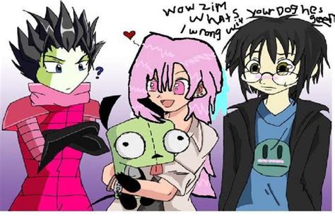 Invader Zim Fancharacters Images Lin Dib And Zim In Anime