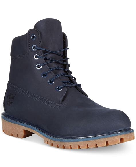 lyst timberland  premium boots  blue  men