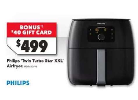 philips twin turbo star xxl airfryer philips offer  harvey norman