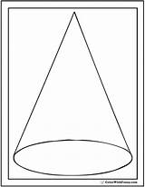 Cone Coloring Shape Pages Sheet Through Transparent Designlooter Printable 762px 56kb Squares Circles Print sketch template