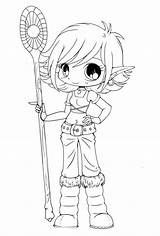 Warrior Elf Coloring Template sketch template