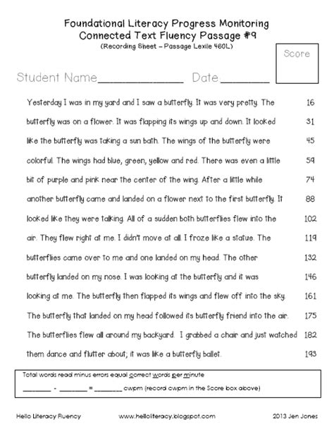 lo reading passages printable  printable templates
