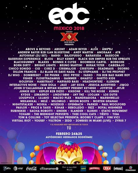 edc mexico reveals strong lineup to kick off the 2018