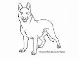Coloring German Pages Dog Shepherd Popular sketch template