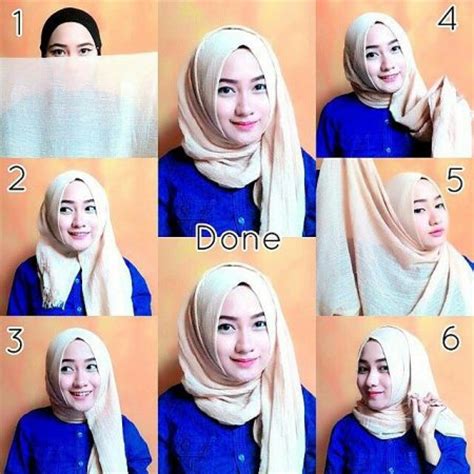tutorial hijab pashmina rawis simple  modern hijabyukcom