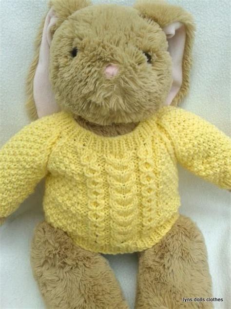 teddy aran sweater toys knitting and patterns