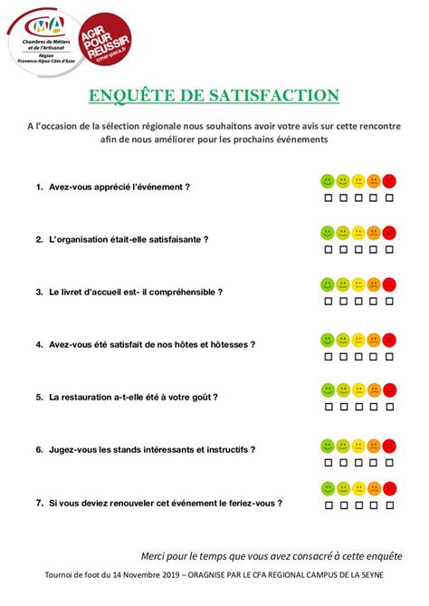 enquete de satisfaction fichier