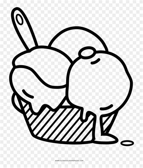 ice cream cup coloring page sketch coloring page