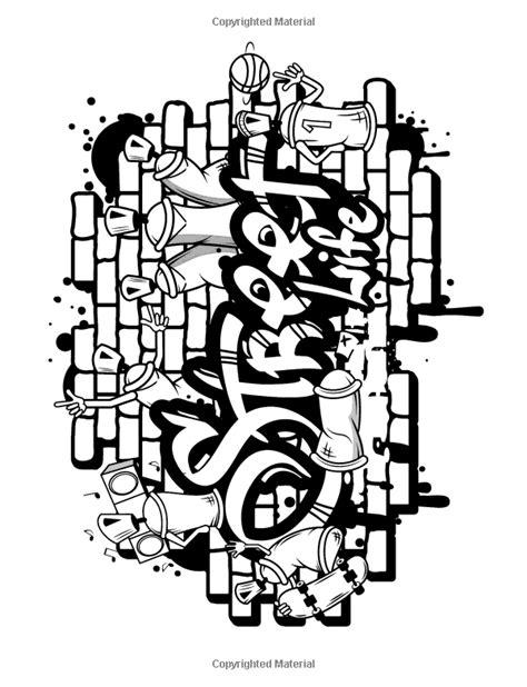 graffiti coloring books  adults richard fernandezs coloring pages