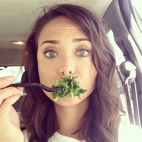 Kale Eating Car Selfie Of Logan Stanton Ring Card Girl