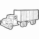 Container Coloring Truck Pages Trucks Cargo Semi Printable Crafts Choose Board Vehicles sketch template